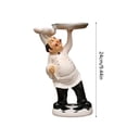 thumbnail image 3 of French Decorative Chef Figurine - Resin Home Decoration with Cutlery Bucket for Gourmet Kitchen Decorations & Collectible Housewarming Gifts Home Decor, 3 of 5