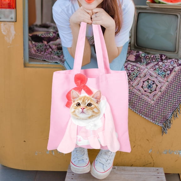 LOLIPPYY Breathable Cat Carrier Shoulder Bag for Travel, Hiking, and Outdoor Adventures