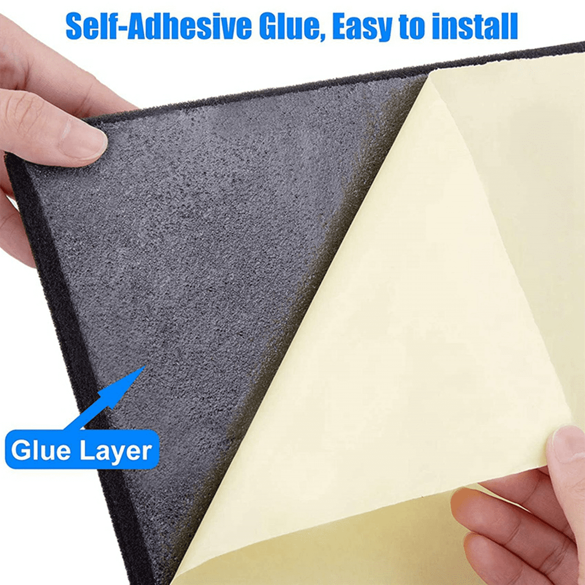 48Pcs Soundproof Foam Panels,2 Inch x 12 Inch x 12 Inch Pyramid Shaped Acoustic Panels for Wall,Studio, Home and Office