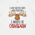 thumbnail image 4 of Inktastic I Love Butter Tarts and Poutine I Moose Be Canadian Pun Boys or Girls Baby T-Shirt, 4 of 5
