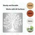 thumbnail image 6 of 6.3 Inch Tree Metal Stencils Tree of Life Stencil Natural Plants Stainless Steel Decoration Drawing Templates Journal Tool for Painting Wood Burning Pyrography and Engraving Crafts, 6 of 8