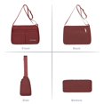 thumbnail image 3 of KXF Women Nylon Crossbody Satchel Purse, Lightweight Waterproof Multi Pocket Handbag for Daily Commute, 3 of 7