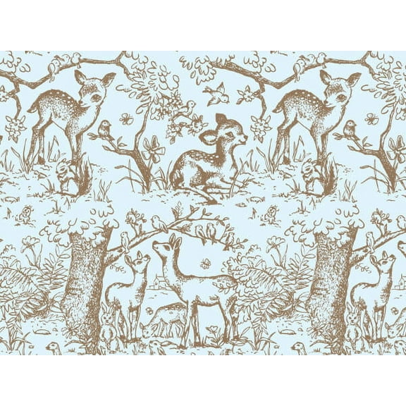 Pack Of 240, Recycled Blue Lullaby Meadow Tissue Paper 20" x 30" Sheets Made in USA