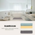 thumbnail image 7 of SEMAXE Gray Cotton Bath Mat，Thickened and Durable Floor Towel. 2 Pack 19x30 inches., 7 of 7