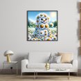 thumbnail image 3 of Kit Punto Cruz Con Muñeco Nieve Hilo Algodón Ecológico Bordado 11CT 45x45cm, 3 of 9