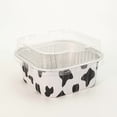 thumbnail image 4 of Cozeii Mini Square Cake Pans with Lids, 3.5 Inch Aluminum Foil Pans Disposable Cake Pans for Party Picnics Muffins Cupcakes (Cow Color）, 4 of 6
