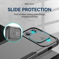 thumbnail image 2 of SaniMore for iPhone 13 Pro (6.1" 2021) Case, [Sliding Camera Window] Wireless Charging Shockproof Drop Resistant Hybird PC TPU Anti-slip Heavy Duty Protective Shell for iPhone 13 Pro, Black, 2 of 7