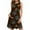 Brown, variant on Azrian Summer Dresses Summer Dresses For Women Beach Floral Tshirt Sundress Casual Pockets Boho Tank Dress