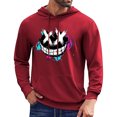 thumbnail image 2 of WILLBEST Sudaderas para Hombre, Moda Masculina, Informal, con Estampado Parcial, con Capucha, Manga Larga, con Cordón, Suéter con Capucha XXGrande, 2 of 4