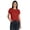 Red, variant on Inkmeso Summer Twist Front Knot Crop Top For Women With Short Sleeves Tee Shirts