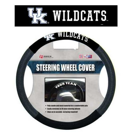 - NCAA Kentucky Wildcats Poly-Suede Steering Wheel Cover