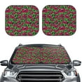 thumbnail image 2 of Vsdgher Graffiti Tape Print Car Windshield Sun Shade, Reflective Sunshade Window Sunshade Sun Visor Protector Fit for Cars,Trucks,SUVs-Medium, 2 of 6