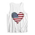 thumbnail image 5 of Women's Red White and Blue Shirts Patriotic Tops American Flag Graphic Tank Tops for Teen, 5 of 5