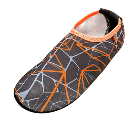 

Yoslce Water Shoes Men s Striped Beach Shoes Swimming Diving Socks Drifting River Wading Shoes Walking Shoes for Men Black 38-39
