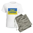 thumbnail image 5 of CafePress - Pray For Ukraine Pajamas - Women's Short Sleeve Print T-Shirt and Pants Light Cotton Pajama Set, 5 of 7