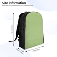 thumbnail image 4 of Fotbe Green Gingham Travel Laptop Backpack, Business Slim Sturdy Laptops Backpack, Water Resistant College School Computer Bag Gift Fits 15.6 Inch Notebook, 4 of 8