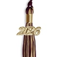 thumbnail image 5 of Endea Graduation Maroon/Antique Gold Mixed Color Graduation Tassel with Gold Date Drop, 5 of 10
