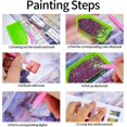 thumbnail image 3 of Kits de pintura de diamantes 5d Diy Taladro completo para niños adultos, Caballo blanco Diamante de imitación Bordado Punto de cruz Artes y manualidades Pintura en lienzo por número, 3 of 5