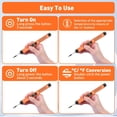 thumbnail image 6 of Cordless Soldering Iron Kit, USB Rechargeable Portable Cordless Soldering Iron,LED Light and LCD Digital Adjustable Temperature, Soldering Iron for Electric Repairs, DIY(Orange), 6 of 7