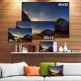 thumbnail image 3 of Collines dans une Belle Plage de Montagne - Impression sur Toile Paysage Extra Grand, 3 of 4