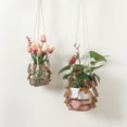 thumbnail image 2 of Faux Leather Plant Hanger - Modern Hanging Planter for Indoor Plants Cactus and Succulent Hanging Plant Holder, 2 of 8