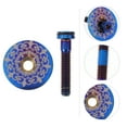 thumbnail image 3 of MasteelfCA 1 Set Titanium Alloy Bike Bowl Cover Practical Bike Front Fork Stem Cover, 3 of 8
