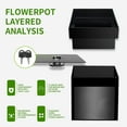 thumbnail image 2 of Steel Diversion Flower Pot Safe, Waterproof  Hidden Lock Box for Cash, Jewelry, Keys, Black, 2 of 6
