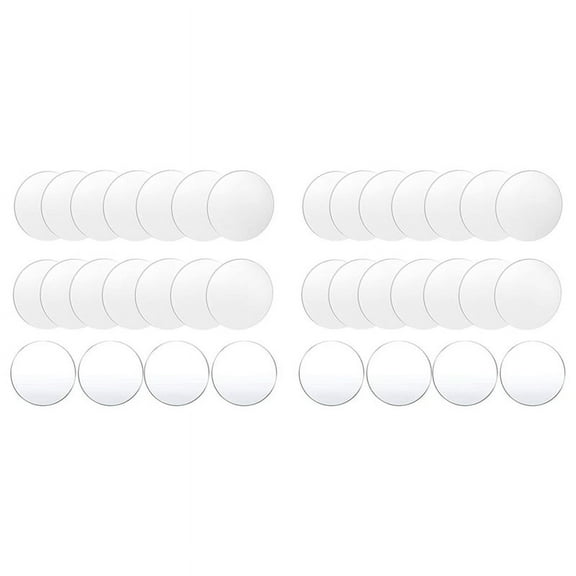 36 Pcs Clear Acrylic Disc 4 Inch Circle Acrylic Sheet Thick Circle Acrylic Rounds Blanks Acrylic Panel for
