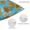 thumbnail image 3 of Pofeuu Sunflowers Print Double-sided plush pillowcase Square Throw Pillow Covers Pillows Cover for Living Room Bedroom Sofa Couch Cushion Cover（No pillow core）-26"x26", 3 of 7