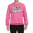 thumbnail image 2 of Wild Bobby,The Pugfather Funny Godfather Movie Logo Pug Parody, Father's Day, Unisex Crewneck Graphic Sweatshirt, Neon Pink, 3XL, 2 of 3