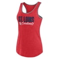thumbnail image 2 of Women's Profile Red St. Louis Cardinals Plus Size Racerback Tank Top, 2 of 3