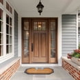 thumbnail image 2 of Welcome Doormat Outdoor Entry Mat Blue White Bow Design Scalloped Border Non Slip Polyester Front Door Mat Decorative Rug for Porch Patio Entryway, 2 of 5