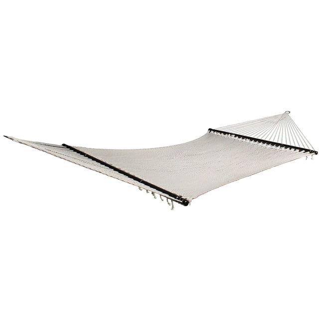Bliss Hammocks Weekender Deluxe 2-Person Polyester Rope Hammock w/Spreader Bar, 80x55