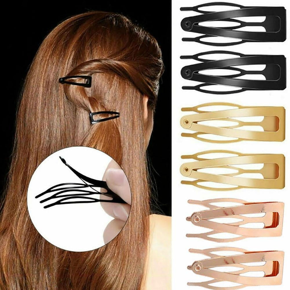 10Pcs Double Grip Hair Clips Metal Snap Hair Clips Hair Barrettes for