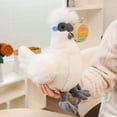 thumbnail image 3 of Simulated Chicken Stuffed Animal Doll - Soft Chicken Plush Toy Gift & Cute Farm Animal Plush Decor, 3 of 5