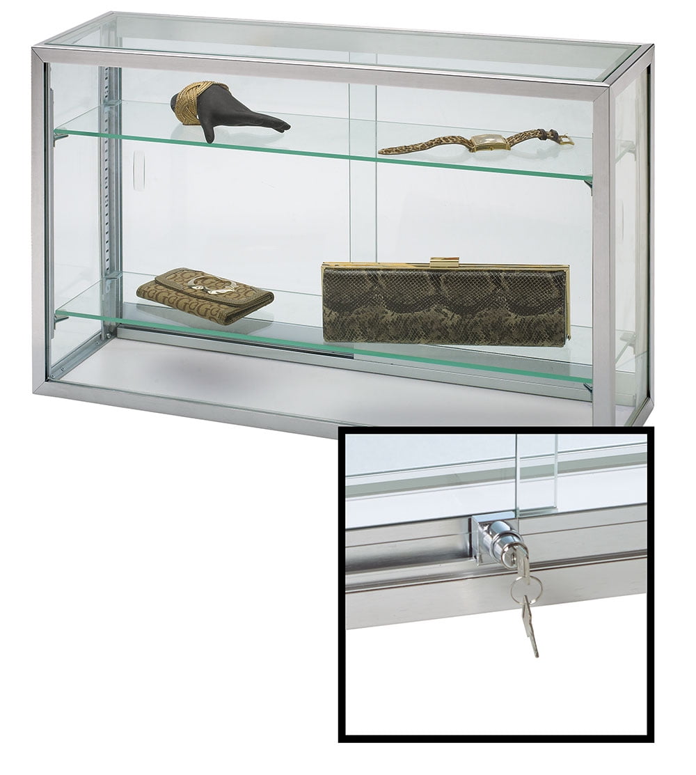 GLASS TOP DISPLAY CASE FOR GEM STOREAGE 25 SPACE BLACK FOAM 