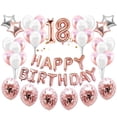 thumbnail image 5 of Happy Birthday Number Star Balloons Confettis Set Home Restaurant Party Decor, 5 of 7