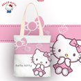 thumbnail image 1 of 2023 Nuevo Hello Kitty Mujeres Bolsos De Hombro Sanrio Dibujos Animados Lona Impermeable Bolso Con Cremallera Bolsillo Interior Niñas Regalo De Cumpleaños [WOW] Fivean unisex, 1 of 2