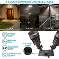 3CCT Dusk to Dawn LED Security Lights, Adjustable DualHead Flood Light