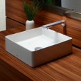 thumbnail image 2 of TOTO® Arvina™ Square Vessel Fireclay Bathroom Sink, Cotton White - LT574#01, 2 of 3