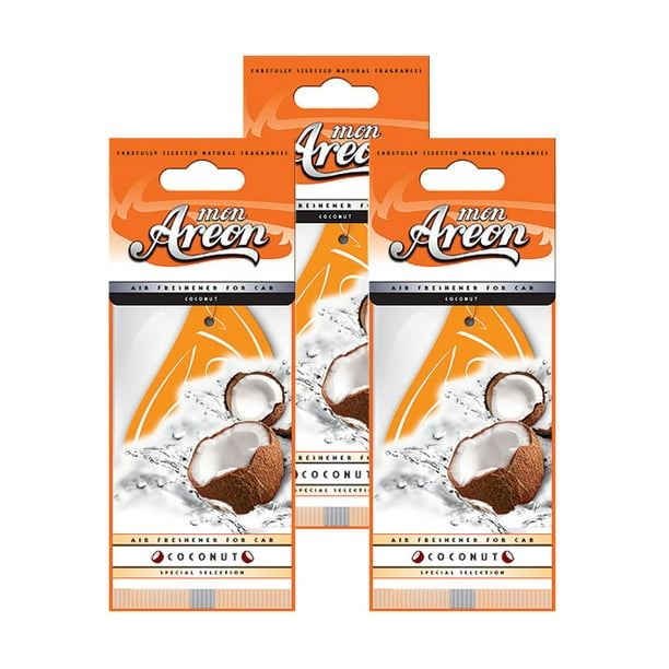 Areon MON Modern Classic Design Hanging Car Air Freshener Coconut Scent