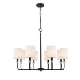 thumbnail image 3 of Millennium Lighting  Chelsea Chandelier Ceiling Fixture in Matte Black Modern Gold 8 Light, 3 of 4
