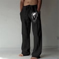 thumbnail image 2 of WEAIXIMIUNG Salopette pour Homme Brun Mode Homme Décontractée Numérique 3D Décontractée Jambe Droite Pantalon d'Affaires Style Quatre, 2 of 5