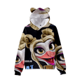 thumbnail image 3 of Boys Goat Movie 3D Figure Printed Hoodie Kids Goat Will Harris Cat's Ear Shaped Sweatshirt, 3 of 4