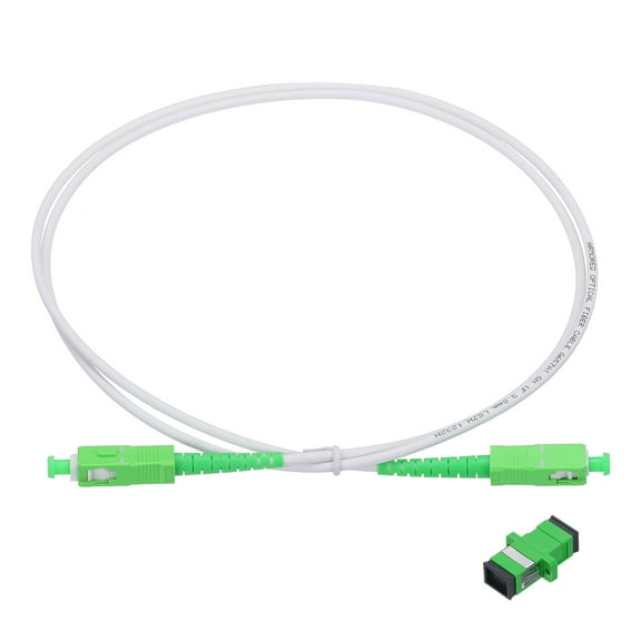Cable de fibra óptica LSZH SC/APC-SC/APC de modo simple 1Pcs 3.3Ft con adaptador