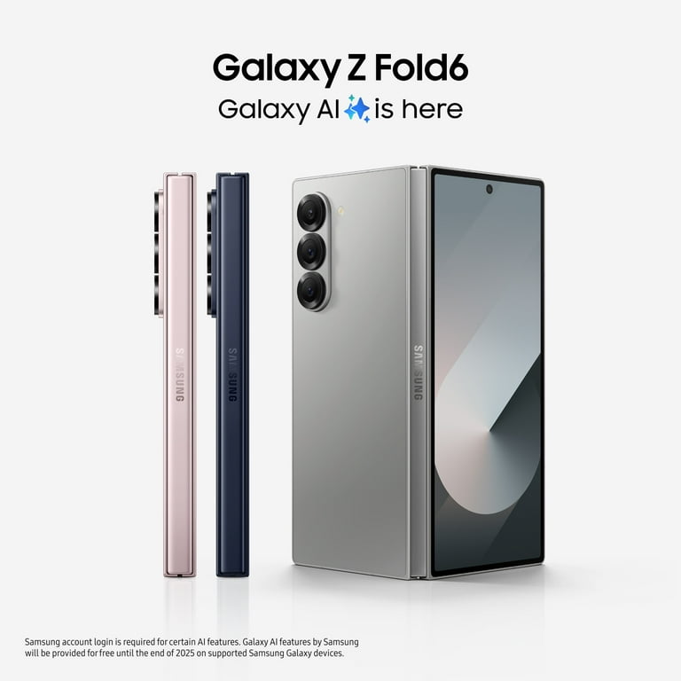 Amazon.com: SAMSUNG Galaxy Z Fold 6 AI Cell Phone, 512GB