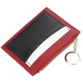 thumbnail image 1 of Women Card Wallet Color Patchwork Card Purse Coin Purse Credit Card Holder, 1 of 5