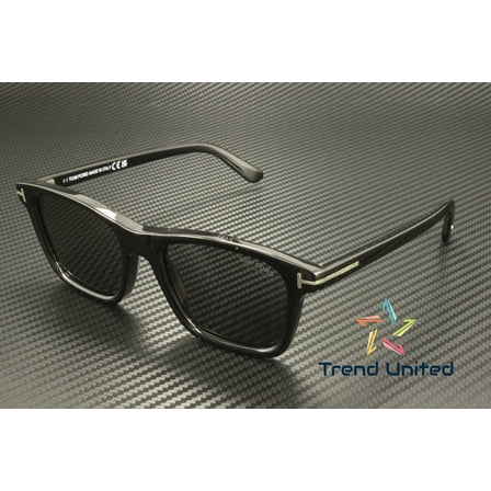 Tom Ford FT1179 01D Acetate Shiny Black Smoke Polarized 54 mm Men's Sunglasses