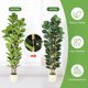 thumbnail image 4 of 7ft lifelike faux fiddle leaf fig tree con blanca pot ideal para para oficina en casa store room decor indoor o outdoor, 4 of 5