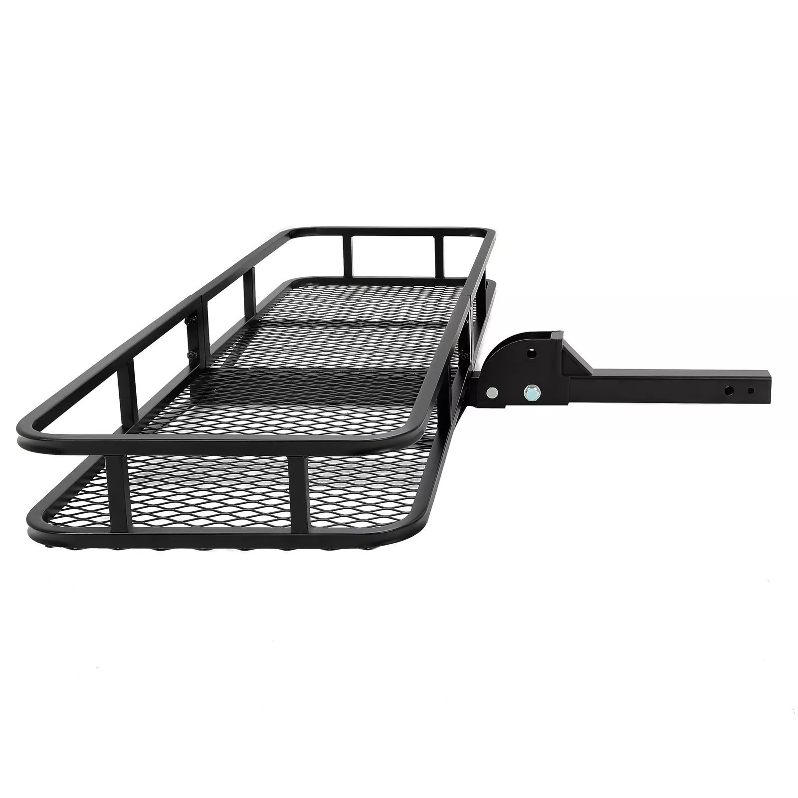 Kojem Hitch Cargo Carrier Rack 60"x21"x6" for 2"x2" Hitch Receiver Van SUV Truck Trailer 550lbs Folding Rear Luggage Basket Hitch Mount Cargo Rack